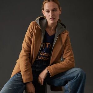 Anthropologie Avec Les Filles Hooded Blazer Coat - Medium